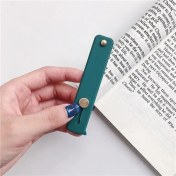 Resim GongtuShop Koyu Yeşil Stil Silikon Bileklik Parmak Yüzük Kavrama Cep Telefonu Tutucu Standı Itme Çekme Etiket Yapıştırma Evrensel El Bandı Telefon Tutucu Braketi (Yurt Dışından) 