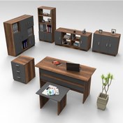 Resim Robinhome Robin Home Verona Abcdefg Ofis Büro Masa Takımı Barok-Gri 