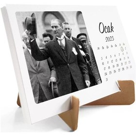 Resim 2027 Atatürk Takvimi, Atatürk Masa Takvimi, 2027 Takvim 