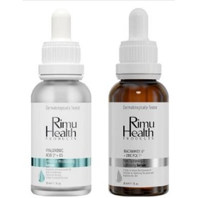 Resim Rimu Health Products Kuru ve Sivilcelenmeye Meyilli Ciltlere Özel Nemlendiricili Cilt Bakım Seti - Serum 30 ml + 30 ml 