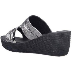 Resim Voga 2044 Comfort Casual Dolgu Taban Kadın Terliği 