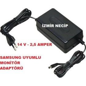 Resim Samsung Uyumlu Lg Monitör Monütör Adaptörü 14 Volt 3 - 3.5 Amper Eye 
