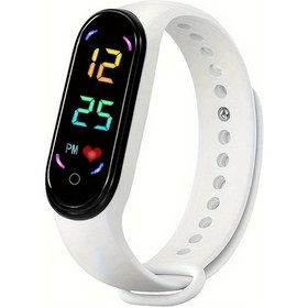 Resim Gaojunshop01 Moda Minimalist Led Elektronik Saat Beyaz Okul Ve Günlük Kullanım İçin Unisex Diğer 