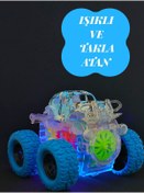 Resim Fidan oyuncak Işıklı Takla Atan Sürtmeli Oyuncak Jeep – Otomatik Dinamo ile Enerjik Hareket 