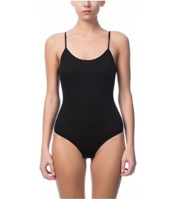 Resim NBB Kadın Siyah Ince Askılı Çıtçıtlı Body 2935 001 