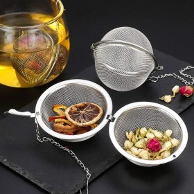 Resim Marsilyan Paslanmaz Çelik Çay Demlik Küre Kilitleme Çay Topu 
