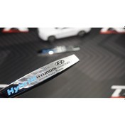 Resim Hyundai Hybrid Logo Yan Çamurluk 3M 3D Krom Metal Logo Amblem 