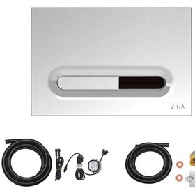 Resim VitrA Loop T Fotoselli Kumanda Paneli Seti. Elektrik Bağlantı Ap Krom 