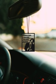 Resim Oyunzu Metal Araba Süsü Çünkü Sen Canıma Yoldaş Oldun Motif Dikiz Aynası Süsü Hediyelik 