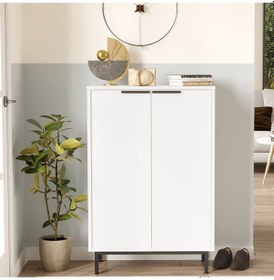 Resim Summy Ayakkabılık Metal Ayaklı 5 Raflı Beyaz Sum1-w Beyaz 