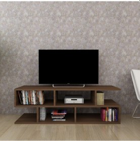 Resim Kelebek Tv Sehpası Ceviz Ceviz 