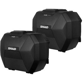 Resim Motosiklet Shad Adventure Yan Çanta Takım Genişleyebilir 38+38 Lt Carbon Renkli 