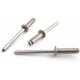 Resim 6,4 X 12 Paslanmaz/paslanmaz A2 Perçin 50 Li Paket 