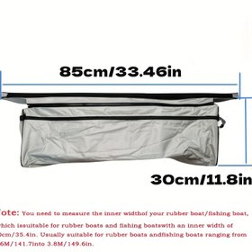 Resim Şişme Botlar için 85 cm / 33.46 inç Koltuk Altı Su Geçirmez Depolama Çantası - 420D Ağır Hizmet Tipi Oxford Kumaş, Dayanıklı ve Aşınmaya Karşı Dirençli, Lastik Botlar, Şişme Botlar ve Kano ile Uyumlu 