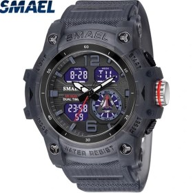Resim Hanyang Şeffaf Siyah Smael Erkek Saatler Moda Spor Askeri Kuvars Dijital Su Geçirmez Yüzmek Kronometre Kol Saatleri Saat Adam Relogio Masculino (Yurt Dışından) 