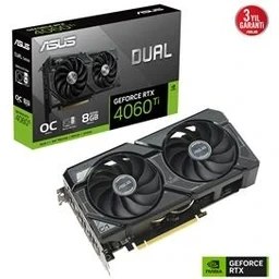 Resim Asus RTX4060-TI 8gb Gddr6 128BIT 3xdp/hdmı (DUAL-RTX4060TI-O8G-SSD) 