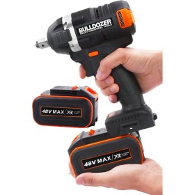 Resim Bulldozer Pro Somun Sıkma Kömürsüz Motor Şarjlı Çift Akülü Mandren Aparat Set 
