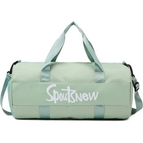 Resim Fashion Schoolbags SJ-629 Büyük Kapasiteli Kadın Oxford Kumaş Su Geçirmez Fitness Tote Çapraz Askılı Çanta Seyahat Bagaj Çantası-Yeşil (Yurt Dışından) 