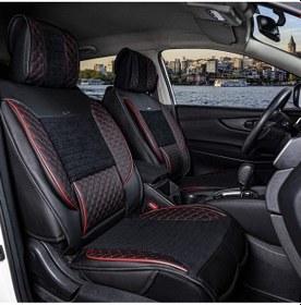 Resim Fiat Panda Lüks Deri Oto Koltuk Kılıfı Ön/Arka Set (549901108) 