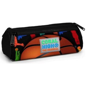 Resim Coral High Kids Basketbol Topu Üç Bölmeli Kalem Çantası - Erkek 