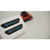 Resim Hyundai Logo Çamurluk Yanı Ve Ayna Metalize Damla Desen 3M Logo A 