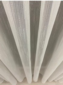 Resim Venedik Armürlü Modern Şık Ekru Gold Simli Tül Perde 1/3 Sık Pileli Ekru-gold 