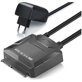 Resim Usb 3.0 Adaptörlü 2.5 İnç-3.5 İnç Sata Harddisk Bağlantı Kablosu 