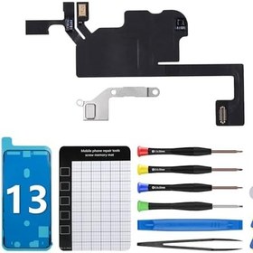 Resim IPhone 13 için OEM Kulak Hoparlör Flex Kablo Yedek Kulaklık Konektörü Fix Proximity Sensör Parçası Mic Tamir Araçları Kiti Tornavida ile iPhone13 A2631 A2633 A2634 A2635 A2482 