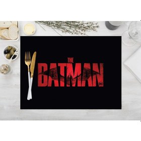 Resim Adawall Home The Batman Black Kumaş Amerikan Servis 4'lü Set Siyah 