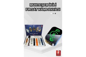 Resim Eco Port Dokunmatik Akıllı Saat Yeni Nesil Kulaklık Kampanyası Bluetooth Bağlantılı Anc Özelliği 