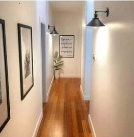 Resim Riolight Retro,vintage, Siyah Mafsallı 1xe27 Hol,kolidor İçin Met Siyah 