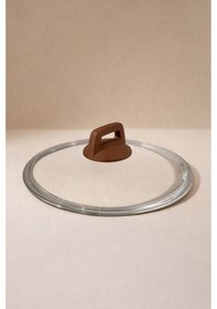 Resim 20 Cm Pyrex Cam Kapak Bakalit Soft Cappuccino Tepeli 