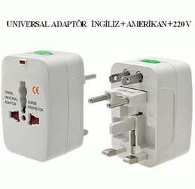 Resim electroon İngiliz-Amerikan Universal Çevirici Priz Adaptörü 