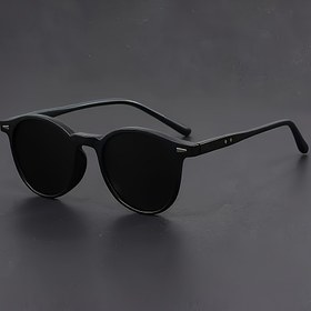Resim 1/4 adet Erkek Klasik Küçük Yuvarlak Gözlük, Günlük ve Boş Zamanlar için Uygun, Vintage Tarzı, Polikarbonik Malzeme, Günlük Dekoratif Kullanım için Mükemmel. 