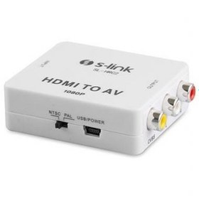 Resim S-link SL-HRC2 Hdmı To Av 1080p Mini Model Dönüştürücü 