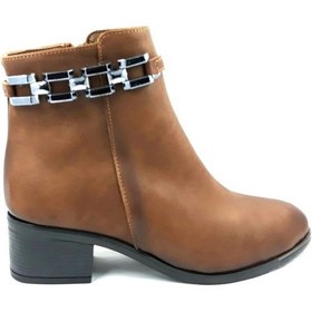 Resim Punto 325035 Taba 5 Cm Fermuarlı Kadın Bot 