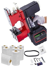 Resim Yüksek Kapasiteli Şarjlı Akülü Çuval Ağzı Dikme Makinesi 4500 Mah 1pc-red 
