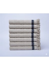 Resim Özdilek Halat Desenli Peştamal 50x90 Cm El-yüz Havlusu 7'li Bej Çok Renkli 