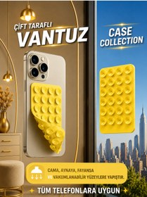 Resim Case collection Slikon Çift Taraflı Vantuz Telefon Tutucu Vakum,Cama Yapışan Çift Taraflı 