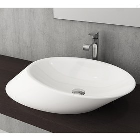 Resim Bocchi Vessel Yatay Çanak Lavabo 72 CM Mat Beyaz 1013-002-0125 