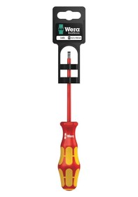 Resim Wera 160 İ Sb Vde Yalıtımlı Düz Tornavida, 0.8 X 4 X 100 Mm 