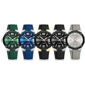 Resim Bosphorusboutique02 Erkek Günlük Takvim Saat, Beyaz Yeşil Renkli, Curren Model, 2.2 Cm Siyah Silikon Kayış, 4.2 Cm Dial, 1.2 Cm Kalınlık, Su Geçirmez, Kuvvetli Işık Çok Renkli 