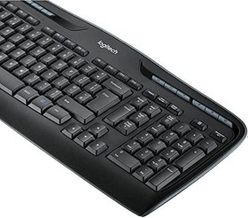 Resim Logitech MK330 Kablosuz Klavye ve Mouse Seti, Multimedya Tuşları, Sıvı Dökülmesine Dayanıklı, 10 m Kullanım Mesafesi, Türkçe Q Klavye, Siyah 