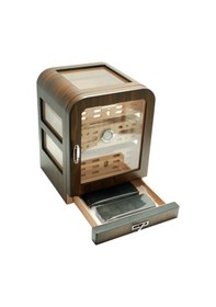 Resim Cohiba 3 Çekmeceli Ahşap Aksesuar Bölmeli Sedir Humidor Puro Kutusu - Tr9643 