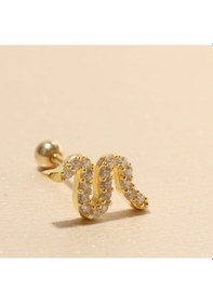 Resim Yılan Piercing 717133 Gold 