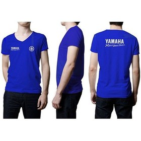 Resim Yamaha Mavi Desenli T-shirt 