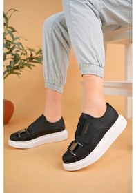 Resim Ch297 Cbt Kadın Ayakkabı Sıyah Çok Renkli 