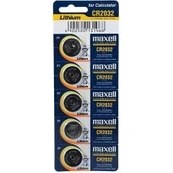 Resim Maxell CR-2032 3V Seker Ölçüm Cihazı Pili , Baskül Tartı Pili , Bios Pili , Anakart Pili 5 Li 
