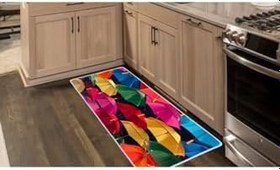 Resim Colorix Carpet Kaymaz Taban Tezgah Önü Mutfak Paspası 75x150 Cm No: 508 