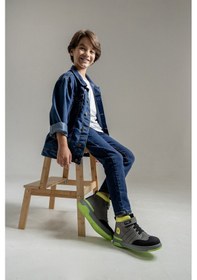 Resim Mnpc Erkek Çocuk Gri Hakiki Deri Anatomik Günlük Bot 25k4b1105867 Gri 